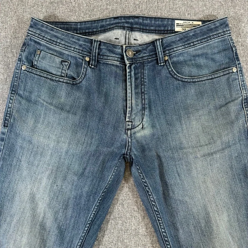 Buffalo David Bitton Jack-X Slim Straight Stretch Blue Jeans Mens 32x32 Denim - Picture 5 of 10
